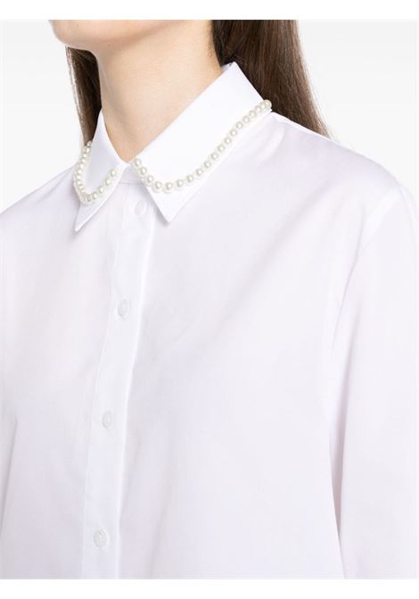 Camicia con perle in bianco Simone Rocha - donna SIMONE ROCHA | 5301B1025WHTPRL